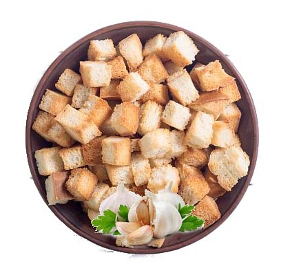 I0. Krutóny cesnak a cibuľa