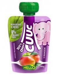 3. Ovocné pyré s mangom /bal 12 ks/